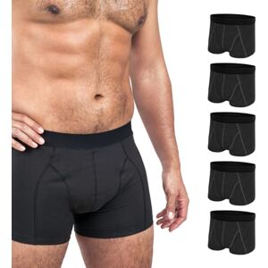 Molicare Men Invisible Washable Absorbent Incontinence Pants, Protective Boxers for Drips & Dribbles, Size M, Washable at 60° C, No Biocides, Oeko-Tex, Tumble Dry Safe, Black, Pack of 5 Molicare Men Invisible Washable Absorbent Incontinence Pants, Protective Boxers for Drips & Dribbles, Size M, Washable at 60° C, No Biocides, Oeko-Tex, Tumble Dry Safe, Black, Pack of 5