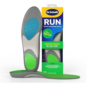 Dr. Scholl's Work Dr. Scholl's Run Shock Absorbing Insoles Helps Prevent and Relieve Knee Pain, Shin Splints and Plantar Fasciitis, Designed for Runners, Arch Support Insoles for Running Jogging, UK Shoe Size 7-13 Dr. Scholl's Work Dr. Scholl's Run Shock Absorbing Insoles Helps Prevent and Relieve Knee Pain, Shin Splints and Plantar Fasciitis, Designed for Runners, Arch Support Insoles for Running Jogging, UK Shoe Size 7-13