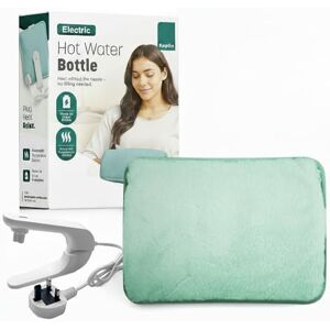 KEPLIN Rechargeable Electric Hot Water Bottle Soft & Cosy Bed, Hand & Body Warmer Fast Heating, Auto-Shut Off Function, Over-Heat Protection & No Refill Heat Pad (Teal) KEPLIN Rechargeable Electric Hot Water Bottle Soft & Cosy Bed, Hand & Body Warmer Fast Heating, Auto-Shut Off Function, Over-Heat Protection & No Refill Heat Pad (Teal)