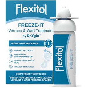 Flexitol Freeze-It Verruca and Wart Treatment Deep Freeze Technology 15 Applications Per Pack Fast-Acting Cryotherapy Solution for Effective Relief of Verrucas Clinically Proven Foot Care 50ml Flexitol Freeze-It Verruca and Wart Treatment Deep Freeze Technology 15 Applications Per Pack Fast-Acting Cryotherapy Solution for Effective Relief of Verrucas Clinically Proven Foot Care 50ml