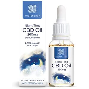 Healthspan 260mg Night Time CBD Oil Drops with Chamomile, Hops, Lavender and Lemon Balm Vegan Healthspan 260mg Night Time CBD Oil Drops with Chamomile, Hops, Lavender and Lemon Balm Vegan