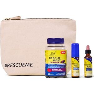 RESCUE Remedy Soothing Sleep Gift Set, Helping You Drift Off to Sleep, Flower Essence Night Bundle, Natural Emotional Wellness, Sleep Spray Gummies and Dropper, 3 Pack RESCUE Remedy Soothing Sleep Gift Set, Helping You Drift Off to Sleep, Flower Essence Night Bundle, Natural Emotional Wellness, Sleep Spray Gummies and Dropper, 3 Pack