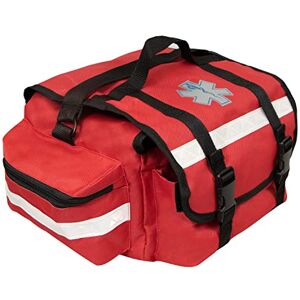 Primacare KB-RO74-R First Responder Bag for Trauma, Professional Multiple Compartment Kit Carrier for Emergency Medical Supplies, Red, 17 x 9 x 7 inches Primacare KB-RO74-R First Responder Bag for Trauma, Professional Multiple Compartment Kit Carrier for Emergency Medical Supplies, Red, 17 x 9 x 7 inches