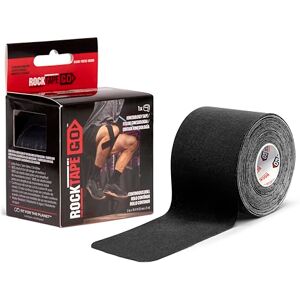 RockTape GO Standard Kinesiology Tape – 20 Pre-Cut Strips, 5cm x 25cm – Durable, Hypoallergenic, Water-Resistant Muscle Support for Pain Relief, Recovery & Sports Use, Latex-Free, Black RockTape GO Standard Kinesiology Tape – 20 Pre-Cut Strips, 5cm x 25cm – Durable, Hypoallergenic, Water-Resistant Muscle Support for Pain Relief, Recovery & Sports Use, Latex-Free, Black
