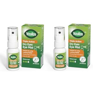 Vizulize Triple Action Soothing Relief Dry Eye Mist, 10ml 2 Pack Vizulize Triple Action Soothing Relief Dry Eye Mist, 10ml 2 Pack
