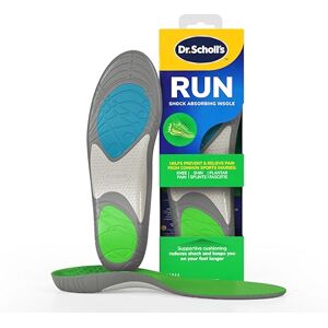 Dr. Scholl's Run Shock Absorbing Insoles Helps Prevent and Relieve Knee Pain, Shin Splints and Plantar Fasciitis, Designed for Runners, Arch Support Insoles for Running Jogging, UK Shoe Size 3-7 Dr. Scholl's Run Shock Absorbing Insoles Helps Prevent and Relieve Knee Pain, Shin Splints and Plantar Fasciitis, Designed for Runners, Arch Support Insoles for Running Jogging, UK Shoe Size 3-7