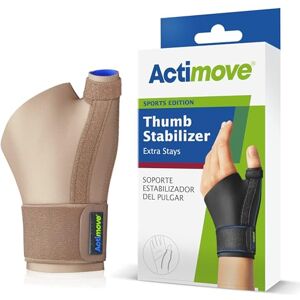 Actimove Sports Edition Thumb Stabiliser for Pain Relief & Support Latex and Neoprene Free (Beige- Large/X Large) Actimove Sports Edition Thumb Stabiliser for Pain Relief & Support Latex and Neoprene Free (Beige- Large/X Large)