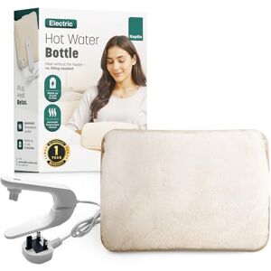 KEPLIN Rechargeable Electric Hot Water Bottle Soft & Cosy Bed, Hand & Body Warmer Fast Heating, Auto-Shut Off Function, Over-Heat Protection & No Refill Heat Pad (Cream) KEPLIN Rechargeable Electric Hot Water Bottle Soft & Cosy Bed, Hand & Body Warmer Fast Heating, Auto-Shut Off Function, Over-Heat Protection & No Refill Heat Pad (Cream)