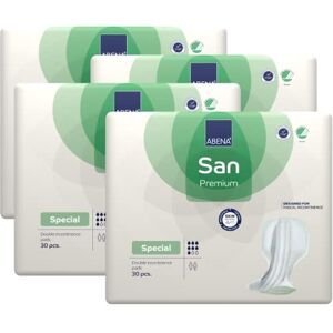 ABENA San Mens & Womens Incontinence Pads, Breathable & Comfortable, Fast Absorption, Discreet & Effective Shaped Incontinence Pads for Men/Women Special Air Plus, 2000ml Absorbency, 4x 30PK ABENA San Mens & Womens Incontinence Pads, Breathable & Comfortable, Fast Absorption, Discreet & Effective Shaped Incontinence Pads for Men/Women Special Air Plus, 2000ml Absorbency, 4x 30PK