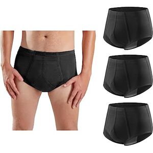 CARER Healthcare Incontinence Pregnancy Carer 3-Pack Mens Incontinence Pants Reusable Washable Cotton Briefs with Absorbent Pad 200ML Urine Volume Leak Proof for Daily Use Travel & Post Surgery Black S Size CARER Healthcare Incontinence Pregnancy Carer 3-Pack Mens Incontinence Pants Reusable Washable Cotton Briefs with Absorbent Pad 200ML Urine Volume Leak Proof for Daily Use Travel & Post Surgery Black S Size