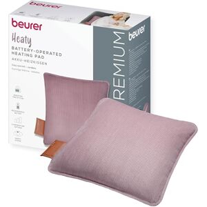 Beurer Heaty heat pad, cordless heat pad with battery and up to 8 hours of heat, heating pad with automatic switch-off function and 3 temperature settings, with fast heating, soft corded fabric, lilac Beurer Heaty heat pad, cordless heat pad with battery and up to 8 hours of heat, heating pad with automatic switch-off function and 3 temperature settings, with fast heating, soft corded fabric, lilac