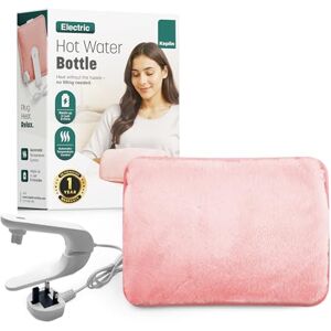 KEPLIN Rechargeable Electric Hot Water Bottle Soft & Cosy Bed, Hand & Body Warmer Fast Heating, Auto-Shut Off Function, Over-Heat Protection & No Refill Heat Pad (Pink) KEPLIN Rechargeable Electric Hot Water Bottle Soft & Cosy Bed, Hand & Body Warmer Fast Heating, Auto-Shut Off Function, Over-Heat Protection & No Refill Heat Pad (Pink)