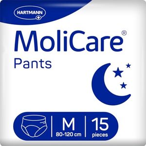 Molicare ® Pants Night – Incontinence Pants for Reliable Protection at Night for Moderate Incontinence Size M, 31-47 inches (80-120cm), 15 Items Molicare ® Pants Night – Incontinence Pants for Reliable Protection at Night for Moderate Incontinence Size M, 31-47 inches (80-120cm), 15 Items