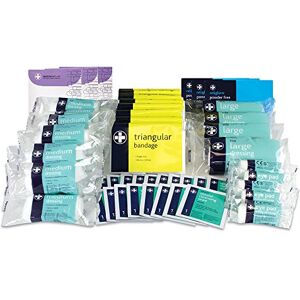 Reliance Medical 50 Persons First Aid Refill Kit Ideal in Combination with The Lewis Plast Large 21-50 Persons First Aid Kit Box, Includes Dressing Pads, Bandages, Emergency Essentials Reliance Medical 50 Persons First Aid Refill Kit Ideal in Combination with The Lewis Plast Large 21-50 Persons First Aid Kit Box, Includes Dressing Pads, Bandages, Emergency Essentials