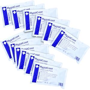 Safety First Aid Group HypaCool Instant Cold Ice Packs, Standard, for First Aid, Sports Injuries and Pain Relief, Pack of 12 Safety First Aid Group HypaCool Instant Cold Ice Packs, Standard, for First Aid, Sports Injuries and Pain Relief, Pack of 12