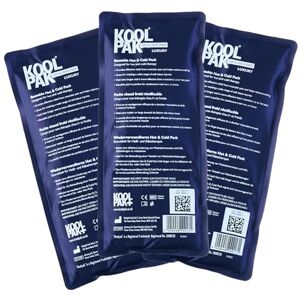 Koolpak Hot and Cold Gel Packs Reusable 12cm x 29cm Microwaveable Heat Pack for Pain Relief Long-Lasting Therapy with Soft Nylon Cover Flexible Design for Stomach, Back, Neck & Legs (Pack of 3) Koolpak Hot and Cold Gel Packs Reusable 12cm x 29cm Microwaveable Heat Pack for Pain Relief Long-Lasting Therapy with Soft Nylon Cover Flexible Design for Stomach, Back, Neck & Legs (Pack of 3)