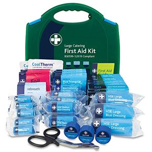 Reliance Medical Catering First Aid Kit Ideal for Workplace, Travel, Home, Holiday, Includes Bandages, Dressing Pads and Emergency Tools, Green Aura 3 Case, Large Reliance Medical Catering First Aid Kit Ideal for Workplace, Travel, Home, Holiday, Includes Bandages, Dressing Pads and Emergency Tools, Green Aura 3 Case, Large