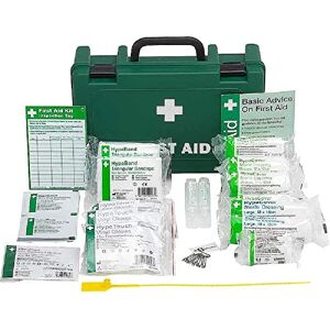 Safety First Aid Group Workplace First Aid Kit (Small 1-10 Persons) Economy HSE-Compliant with Inspection Tags, Wall Bracket, Extra Plasters Safety First Aid Group Workplace First Aid Kit (Small 1-10 Persons) Economy HSE-Compliant with Inspection Tags, Wall Bracket, Extra Plasters