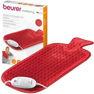 Beurer HK44UK Heat Pad Soft and cosy electric heat pad Rapid warm-up function 3 electronically regulated temperature settings Machine-washable The NEW-AGE hot water bottle, 50 x 30 cm, Red Beurer HK44UK Heat Pad Soft and cosy electric heat pad Rapid warm-up function 3 electronically regulated temperature settings Machine-washable The NEW-AGE hot water bottle, 50 x 30 cm, Red
