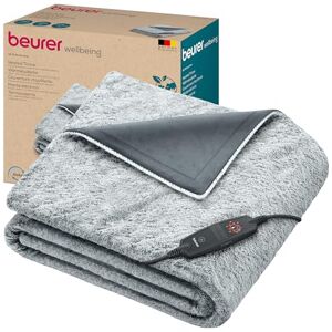 Beurer HD75 Nordic Grey Green Planet Electric Blanket, Heat Blanket Made from Recycled Material, Cuddly Soft, 6 Temperature Levels, Machine Washable, Automatic Shut-Off, 180 x 130 cm Beurer HD75 Nordic Grey Green Planet Electric Blanket, Heat Blanket Made from Recycled Material, Cuddly Soft, 6 Temperature Levels, Machine Washable, Automatic Shut-Off, 180 x 130 cm