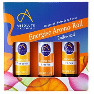 Absolute Aromas Aroma-Roll Energise 3 Pack with Daybreak, Refresh & Focus Rollerballs Absolute Aromas Aroma-Roll Energise 3 Pack with Daybreak, Refresh & Focus Rollerballs