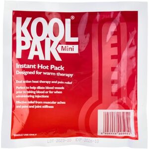 Koolpak Instant Hot Pack Mini 15 x 15cm Pack of 20 Koolpak Instant Hot Pack Mini 15 x 15cm Pack of 20