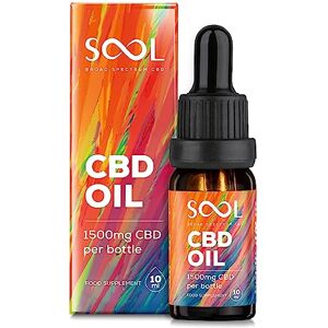 SOOL CBD Oil 1500mg 10ml High Strength Broad Spectrum 15% Vegan Relax Recover Relieve SOOL CBD Oil 1500mg 10ml High Strength Broad Spectrum 15% Vegan Relax Recover Relieve