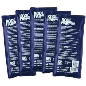Koolpak Hot and Cold Gel Packs Reusable 12cm x 29cm Microwaveable Heat Pack for Pain Relief Long-Lasting Therapy with Soft Nylon Cover Flexible Design for Stomach, Back, Neck & Legs (Pack of 5) Koolpak Hot and Cold Gel Packs Reusable 12cm x 29cm Microwaveable Heat Pack for Pain Relief Long-Lasting Therapy with Soft Nylon Cover Flexible Design for Stomach, Back, Neck & Legs (Pack of 5)