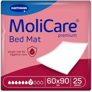 Molicare Premium Bed Mat, Disposable Incontinence Bed Pads, Underpad, Bed Mat, Mattress Protector, 7 Drop, 60x90cm, 25 Mats Molicare Premium Bed Mat, Disposable Incontinence Bed Pads, Underpad, Bed Mat, Mattress Protector, 7 Drop, 60x90cm, 25 Mats