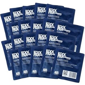 Koolpak Luxury Reusable Hot and Cold Pack Small 13 x 14cm 20 Pack, Blue Koolpak Luxury Reusable Hot and Cold Pack Small 13 x 14cm 20 Pack, Blue