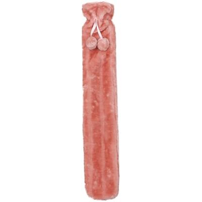 Lesser & Pavey Long Hot Water Bottle Pink Cover for Muscle Pain Relief Cozy Winter Essential for Warmth Extra Long Design for Comfort During Cold Seasons Lesser & Pavey Long Hot Water Bottle Pink Cover for Muscle Pain Relief Cozy Winter Essential for Warmth Extra Long Design for Comfort During Cold Seasons