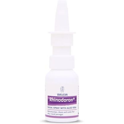 WELEDA Rhinodoron Nasal Spray with Aloe Vera, For Dry Nasal Passages, 100% Certified Natural Saline Solution, Moisturising, 20ml WELEDA Rhinodoron Nasal Spray with Aloe Vera, For Dry Nasal Passages, 100% Certified Natural Saline Solution, Moisturising, 20ml
