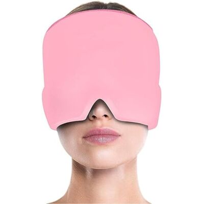 HuangguiyuanV Migraine Relief Cap,Reusable Cold Hot Therapy Migraine and Headache Relief Cap,Cooling Wraparound Eye Mask (Pink) HuangguiyuanV Migraine Relief Cap,Reusable Cold Hot Therapy Migraine and Headache Relief Cap,Cooling Wraparound Eye Mask (Pink)