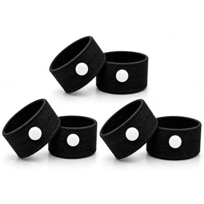 Glamza Anti-Sickness Travel Bands Acupressure Wristbands for Motion Sickness and Nausea Relief (X3 Pairs (Black)) Glamza Anti-Sickness Travel Bands Acupressure Wristbands for Motion Sickness and Nausea Relief (X3 Pairs (Black))