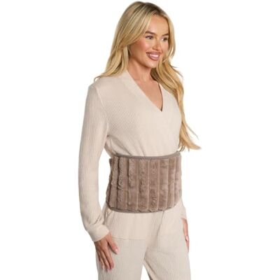 OHS Ribbed Fleece Hot Water Bottle Belt, Wearable Adjustable Rubber Hot Water Bottle Women Plush Hand Waist Warmer Cover Heat Pack for Shoulder Pain Relief Neck, Mink OHS Ribbed Fleece Hot Water Bottle Belt, Wearable Adjustable Rubber Hot Water Bottle Women Plush Hand Waist Warmer Cover Heat Pack for Shoulder Pain Relief Neck, Mink