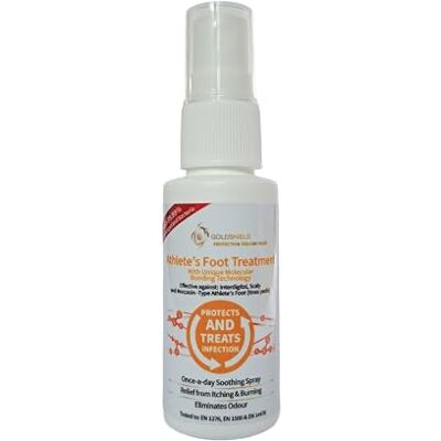 Goldshield 24 Hour Athlete’s Foot Fungal Infection Treatment, Anti-Bacterial, Long-Lasting Relief for Tinea Pedis 25ml Bottle with Easy Application Spray by . Goldshield 24 Hour Athlete’s Foot Fungal Infection Treatment, Anti-Bacterial, Long-Lasting Relief for Tinea Pedis 25ml Bottle with Easy Application Spray by .