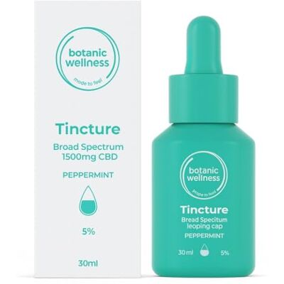 Botanic Wellness 1500mg CBD Oil Tincture, High Strength, Peppermint Flavour, 30ml Botanic Wellness 1500mg CBD Oil Tincture, High Strength, Peppermint Flavour, 30ml