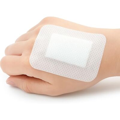 MediSale Adhesive Sterile Wound Dressings **Box of 25**- Suitable for cuts and grazes, Diabetic Leg ulcers, venous Leg ulcers, Small Pressure sores First Aid Plaster. (10cm x 6cm) MediSale Adhesive Sterile Wound Dressings **Box of 25**- Suitable for cuts and grazes, Diabetic Leg ulcers, venous Leg ulcers, Small Pressure sores First Aid Plaster. (10cm x 6cm)