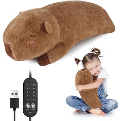 Zogxyc Capybara USB Electric Heating Pad for Period Pain Relief, 45cm USB Powered Electric Heat Pads, Portable Menstrual Heated Plush Stuffed Animal, Gifts for Women Girls Zogxyc Capybara USB Electric Heating Pad for Period Pain Relief, 45cm USB Powered Electric Heat Pads, Portable Menstrual Heated Plush Stuffed Animal, Gifts for Women Girls