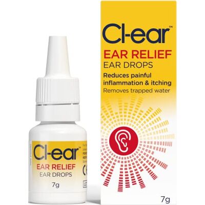 Cl-ear Pain Relief Ear Drops 7 g Relieves Ear Pain, Itchiness & Inflammation, Glycerol & Lidocaine Formula, Reduces Swelling, Moisturises Dry Skin Cl-ear Pain Relief Ear Drops 7 g Relieves Ear Pain, Itchiness & Inflammation, Glycerol & Lidocaine Formula, Reduces Swelling, Moisturises Dry Skin