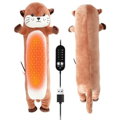 Zogxyc Otter USB Electric Heating Pad for Period Pain Relief, 50cm USB Powered Electric Heat Pads, Portable Menstrual Heated Plush Stuffed Animal, Gifts for Women Girls Zogxyc Otter USB Electric Heating Pad for Period Pain Relief, 50cm USB Powered Electric Heat Pads, Portable Menstrual Heated Plush Stuffed Animal, Gifts for Women Girls