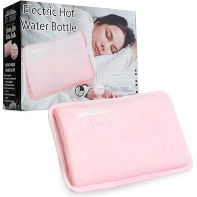 CityComfort Rechargeable Electric Hot Water Bottle Heat Pad 6 Hour Warmth Temperature Control Detachable Lead Cosy Bed Warmer Hand Warmer Pouch Gifts (Pink) CityComfort Rechargeable Electric Hot Water Bottle Heat Pad 6 Hour Warmth Temperature Control Detachable Lead Cosy Bed Warmer Hand Warmer Pouch Gifts (Pink)