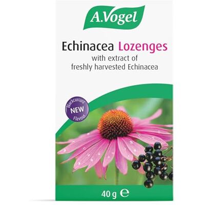A.Vogel Echinacea Lozenges – Rich Blackcurrant Flavour – Naturally Flavoured Lozenges with Elderberry & Extracts of Freshly Harvested Echinacea 40g A.Vogel Echinacea Lozenges – Rich Blackcurrant Flavour – Naturally Flavoured Lozenges with Elderberry & Extracts of Freshly Harvested Echinacea 40g