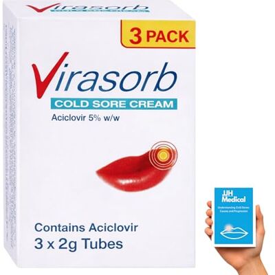 JJH Medical 3 x 2g 5% Cold Sore Relief Cream (3 Packs) – Effective Cold Sore Treatment + Care & Prevention Guide – JJH Bundle JJH Medical 3 x 2g 5% Cold Sore Relief Cream (3 Packs) – Effective Cold Sore Treatment + Care & Prevention Guide – JJH Bundle