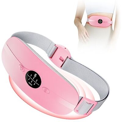 HZD Heat Pad Period Pain Relief, Rechargeable Portable Menstrual Heating Pad Period Heat Pad, Cordless Electric Wearable Heat Belt, 3 Heating and Vibration Massage Modes, Gifts for Women Girls Her, Pink HZD Heat Pad Period Pain Relief, Rechargeable Portable Menstrual Heating Pad Period Heat Pad, Cordless Electric Wearable Heat Belt, 3 Heating and Vibration Massage Modes, Gifts for Women Girls Her, Pink