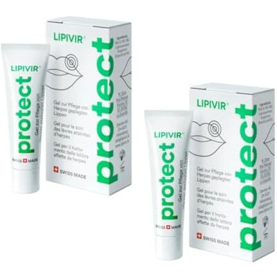 Lipivir PROTECT Cold Sore Prevention Gel – Cold Sore Cream for Lips with Manuka Oil – Transparent, Non-Greasy, Vegan & Cruelty-Free Formula2 Pack (2.5g x2) Lipivir PROTECT Cold Sore Prevention Gel – Cold Sore Cream for Lips with Manuka Oil – Transparent, Non-Greasy, Vegan & Cruelty-Free Formula2 Pack (2.5g x2)