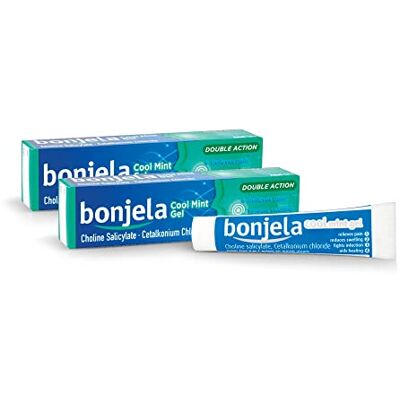 DOCLOGE Bonjela Adult Mouth Ulcer Treatment Gel, Cool Mint, 15g, Pack of 2 DOCLOGE Bonjela Adult Mouth Ulcer Treatment Gel, Cool Mint, 15g, Pack of 2