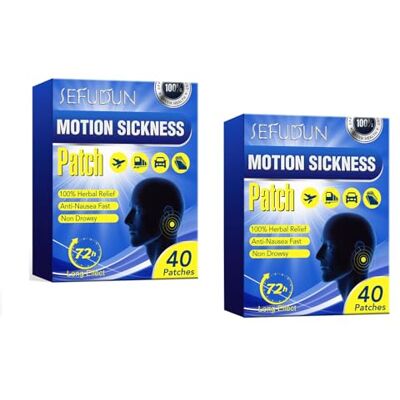 YYZGGLING 80-Pack of Motion Sickness Tablets Anti-Nausea Seasickness Patches to Relieve Vomiting, Nausea and Dizziness Caused by car, Boat and Airplane Travel YYZGGLING 80-Pack of Motion Sickness Tablets Anti-Nausea Seasickness Patches to Relieve Vomiting, Nausea and Dizziness Caused by car, Boat and Airplane Travel