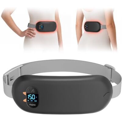 BouZaFoFa Heat Pad for Period Pain Relief, Upgraded 6 Heat Massage Modes Electric Fast Heating Pad for Lower Back Pain Cramp Menstrual Rechargeable USB Heated Belt Gifts for Women Girls Her Christmas Black BouZaFoFa Heat Pad for Period Pain Relief, Upgraded 6 Heat Massage Modes Electric Fast Heating Pad for Lower Back Pain Cramp Menstrual Rechargeable USB Heated Belt Gifts for Women Girls Her Christmas Black