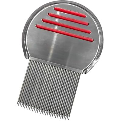 Nit Free Terminator Lice Comb, Professional Stainless Steel Louse and Nit Comb for Head Lice Treatment, Removes Nits Nit Free Terminator Lice Comb, Professional Stainless Steel Louse and Nit Comb for Head Lice Treatment, Removes Nits